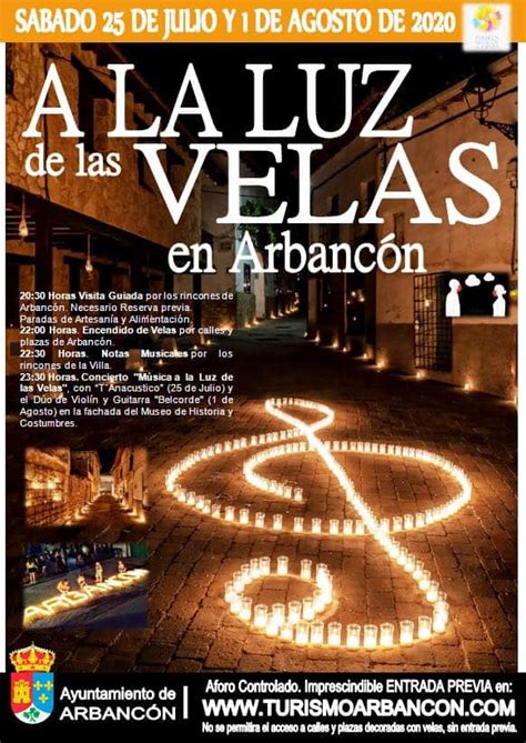 noche de las velas arbancon|A LA LUZ DE LAS VELAS. ARBANCON 2024